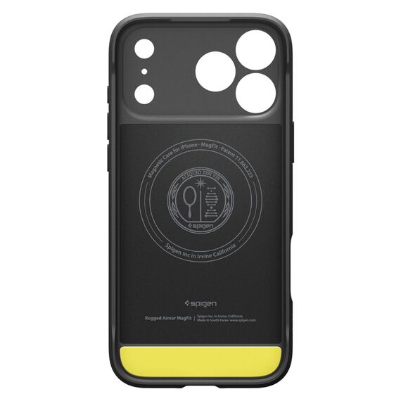 Spigen Rugged Armor Mag MagSafe Case for iPhone 17 Pro Mat - Matte Black - Apple Cases - Cases - Techbox