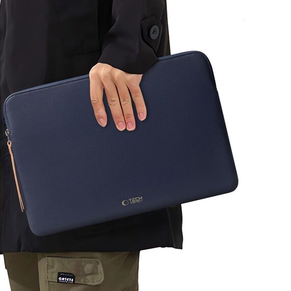 Tech-Protect Fleece Laptop Bag 13-14" - Blue | Techbox