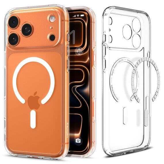 Spigen Ultra Hybrid MagSafe Case for iPhone 17 Pro - Clear and White | Techbox