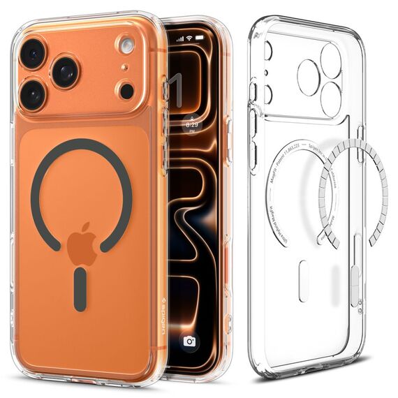 Spigen Ultra Hybrid MagSafe Case for iPhone 17 Pro - Clear Gray | Techbox