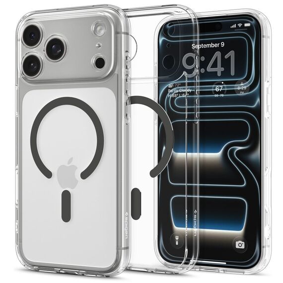 Spigen Ultra Hybrid MagSafe Case for iPhone 17 Pro - Clear Gray | Techbox
