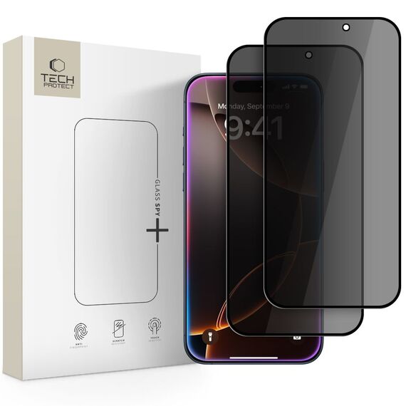 Tech-Protect Glass Spy+ 2-pack privacy glass for iPhone 16 Pro Max /17 Pro Max