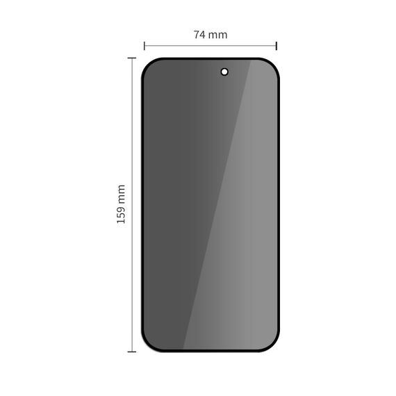 Tech-Protect Glass Spy+ 2-pack privacy glass for iPhone 16 Pro Max /17 Pro Max