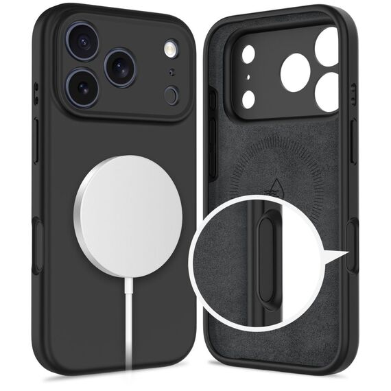 Tech-Protect Silicone MagSafe Case for iPhone 17 Pro - Black - Apple Cases - Cases - Techbox