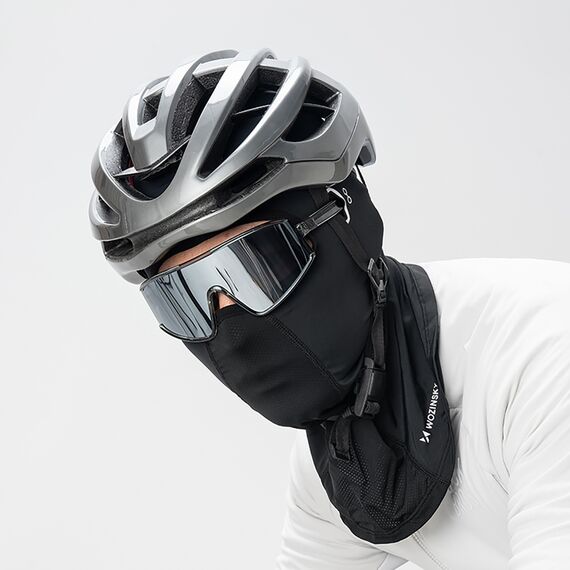 Wozinsky WKM-02B Balaclava Face Mask Motorcycle Bicycle Balaclava with Glasses Holes - Black - Bicycle - Sports & Fitness - Techbox