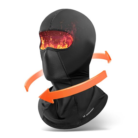 Wozinsky WKM-03B face mask motorcycle bicycle winter balaclava - black - Bicycle - Sports & Fitness - Techbox