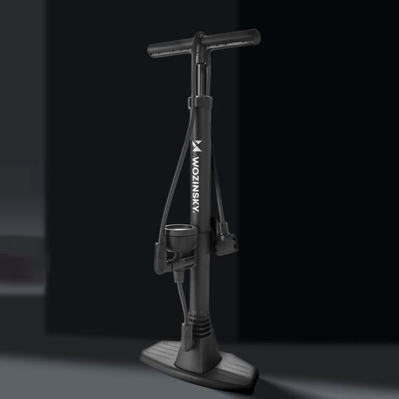Wozinsky WPR-02 Floor Bicycle Pump - Black - Bicycle - Sports & Fitness - Techbox