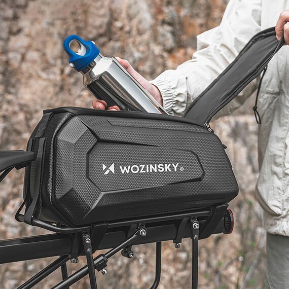 Wozinsky WSR-01B Bicycle Pannier for Trunk 9l - Black - Bicycle - Sports & Fitness - Techbox