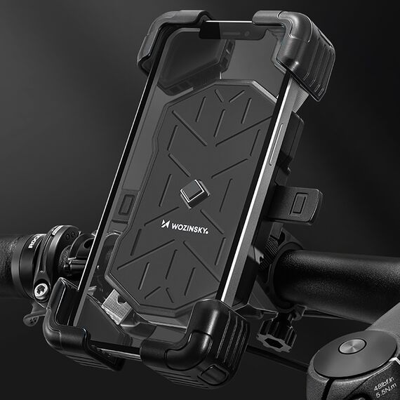 Wozinsky WUD-01B Handlebar Phone Holder for Bike - Black - Bicycle - Sports & Fitness - Techbox
