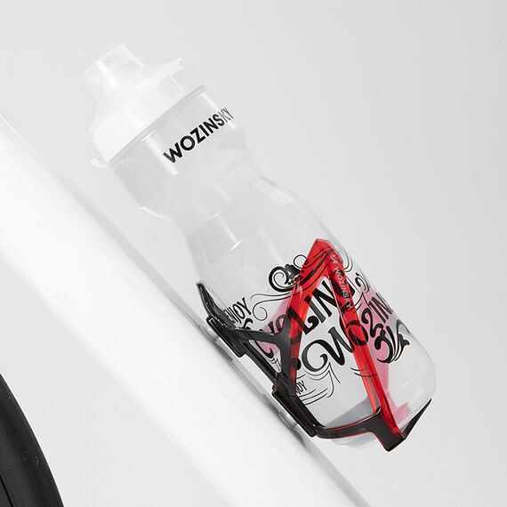 Wozinsky WUR-01BR Bike Bottle Holder Basket - Black and Red - Bicycle - Sports & Fitness - Techbox