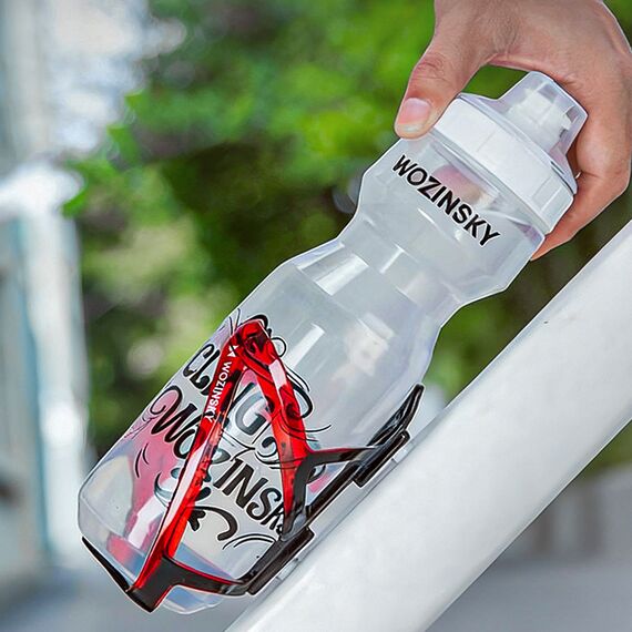 Wozinsky WUR-01BR Bike Bottle Holder Basket - Black and Red - Bicycle - Sports & Fitness - Techbox