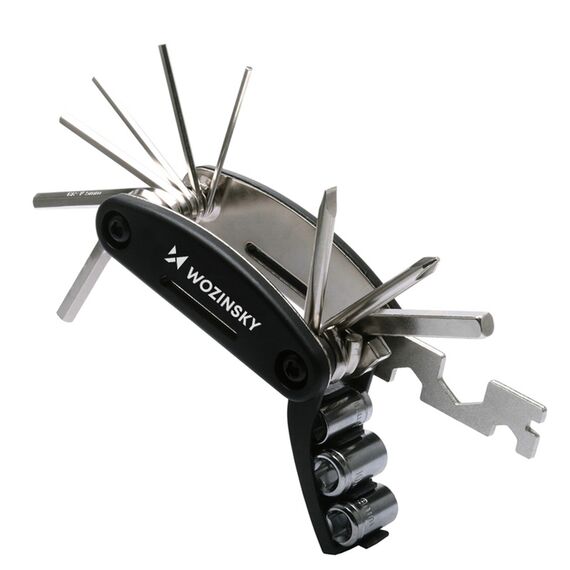 Wozinsky WWZ-01N 16-in-1 Multifunctional Bicycle Repair Tool Set - Black - Bicycle - Sports & Fitness - Techbox