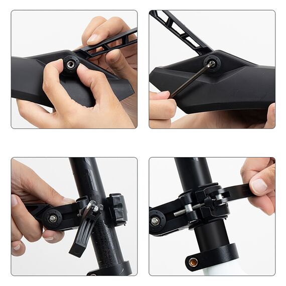 Wozinsky WZB-01 Universal Fender Set - Black