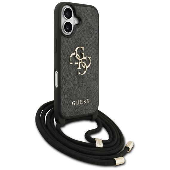 Guess 4G Big Logo Cord Stap Crossbody Case for iPhone 17 - Black - Uncategorized Cases (2) - Cases - Techbox