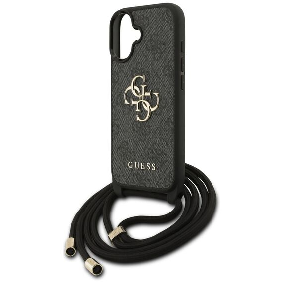 Guess 4G Big Logo Cord Stap Crossbody Case for iPhone 17 - Black - Uncategorized Cases (2) - Cases - Techbox