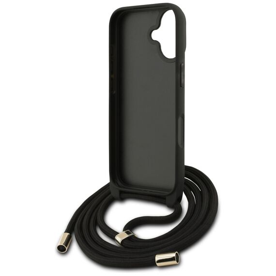 Guess 4G Big Logo Cord Stap Crossbody Case for iPhone 17 - Black - Uncategorized Cases (2) - Cases - Techbox