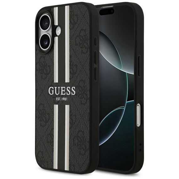 Guess 4G Printed Stripes MagSafe case for iPhone 17 - black - Uncategorized Cases (2) - Cases - Techbox