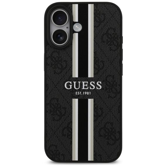 Guess 4G Printed Stripes MagSafe case for iPhone 17 - black - Uncategorized Cases (2) - Cases - Techbox