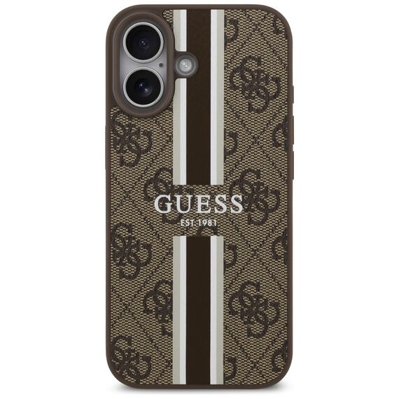 Guess 4G Printed Stripes MagSafe case for iPhone 17 - brown | Techbox