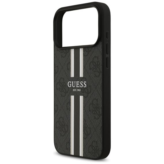 Guess 4G Printed Stripes MagSafe case for iPhone 17 Pro Max - black - Uncategorized Cases (2) - Cases - Techbox