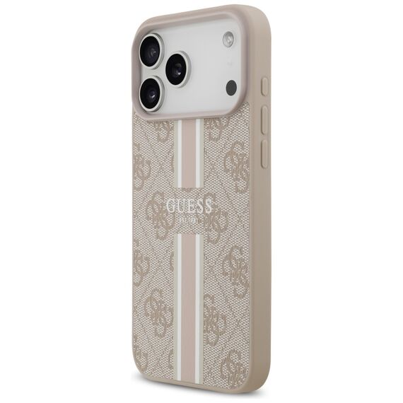 Guess 4G Printed Stripes MagSafe case for iPhone 17 Pro Max - pink - Uncategorized Cases (2) - Cases - Techbox