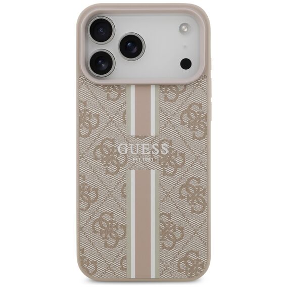 Guess 4G Printed Stripes MagSafe case for iPhone 17 Pro Max - pink - Uncategorized Cases (2) - Cases - Techbox