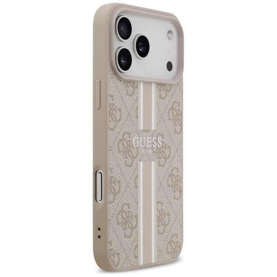 Guess 4G Printed Stripes MagSafe case for iPhone 17 Pro Max - pink - Uncategorized Cases (2) - Cases - Techbox