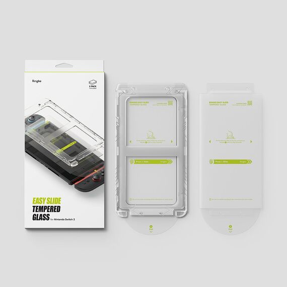 Ringke Easy Slide 2-pack Tempered Glass for Nintendo Switch 2 - Transparent | Techbox