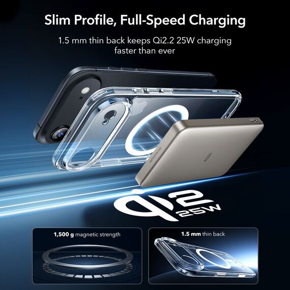 ESR Classic Hybrid MagSafe + Tempered Glass Set for iPhone 17 Air - Clear | Techbox