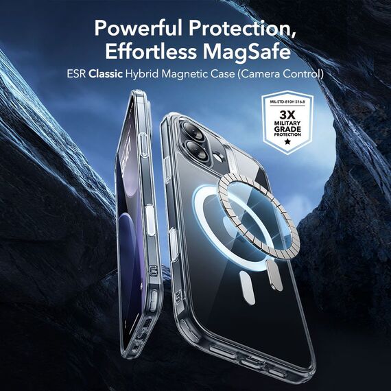 ESR Classic Hybrid MagSafe + Tempered Glass Set for iPhone 17 - Clear | Techbox