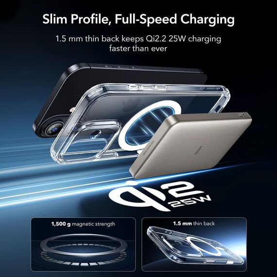 ESR Classic Hybrid MagSafe + Tempered Glass Set for iPhone 17 - Clear | Techbox