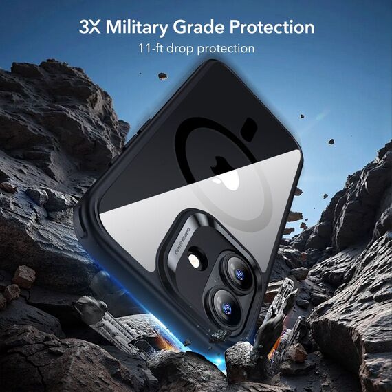 ESR Classic Hybrid MagSafe + Tempered Glass Set for iPhone 17 - Clear Black | Techbox