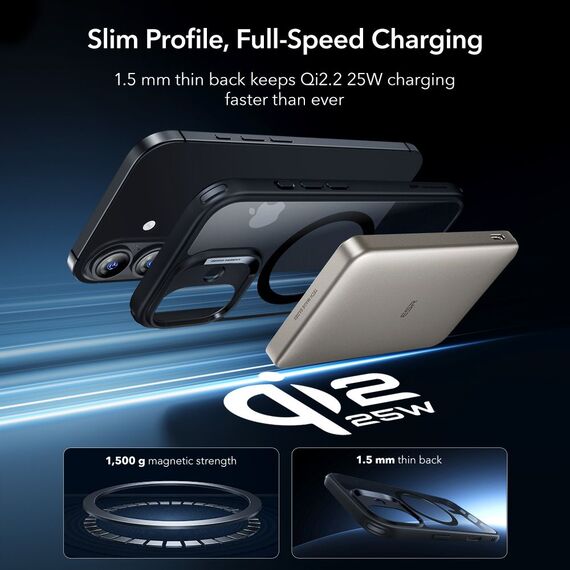 ESR Classic Hybrid MagSafe + Tempered Glass Set for iPhone 17 - Clear Black | Techbox