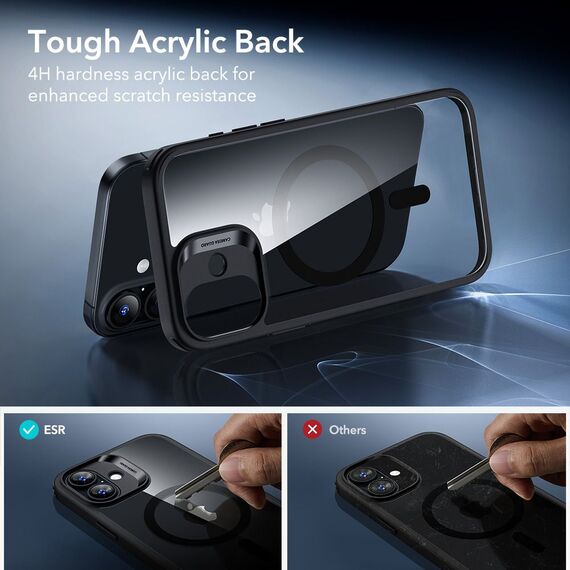 ESR Classic Hybrid MagSafe + Tempered Glass Set for iPhone 17 - Clear Black | Techbox