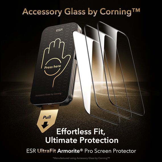 ESR UltraFit Armorite Pro Tempered Glass for iPhone 16 Pro / 17 - Transparent | Techbox