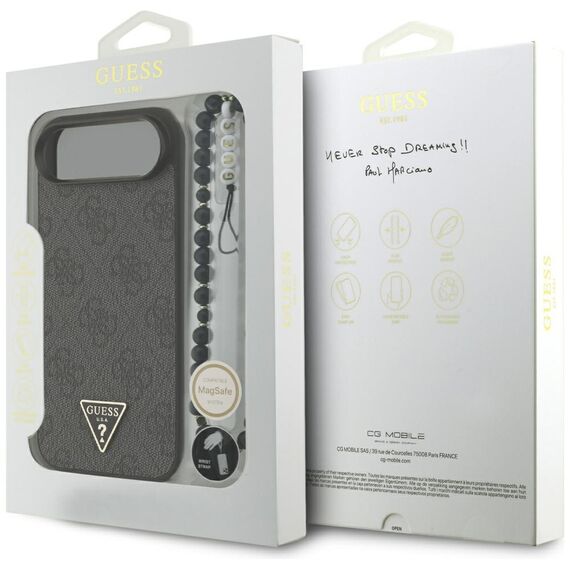 Guess 4G Strap Triangle Logo MagSafe Case for iPhone 17 Air - Black - Uncategorized Cases (2) - Cases - Techbox