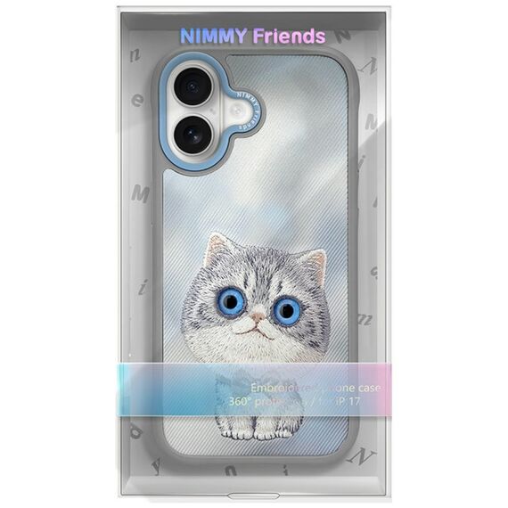 Nimmy Big Eyed Pet 2.0 Cat Case for iPhone 17 - Gray | Techbox