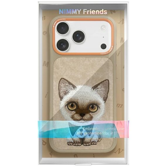 Nimmy Big Eyed Pet 2.0 Cat Case for iPhone 17 Pro Max - Beige | Techbox