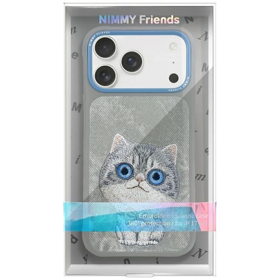 Nimmy Big Eyed Pet 2.0 Cat Case for iPhone 17 Pro Max - Gray - Apple Cases - Cases - Techbox
