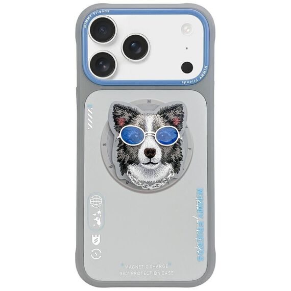 Nimmy Glasses Cool nag MagSafe case for iPhone 17 - gray | Techbox