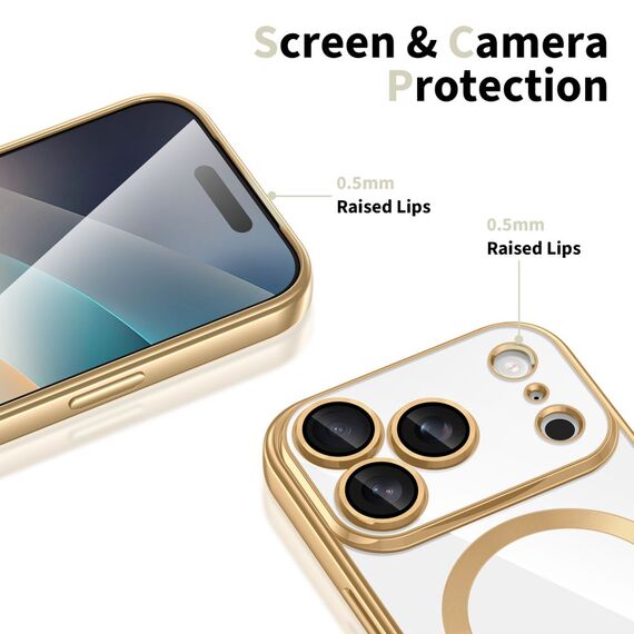 Tech-Protect MagFlex MagSafe Case for iPhone 17 Pro - Transparent Gold | Techbox