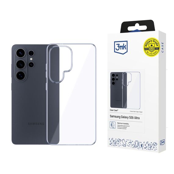 3mk Clear Case for Samsung Galaxy S26 Ultra - transparent