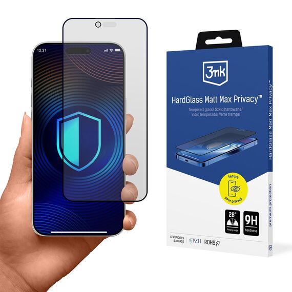 3mk Hardglass Matt Max Privacy Tempered Glass for iPhone 17 Air | Techbox