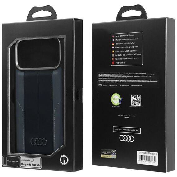 Audi A6 Synthetic Leather MagSafe Case for iPhone 17 Pro Max - Black - Apple Cases - Cases - Techbox