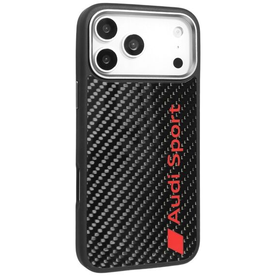Audi R8 Carbon Fiber MagSafe Case for iPhone 17 Pro Max - Black | Techbox