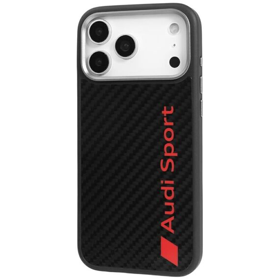 Audi R8 Carbon Fiber MagSafe Case for iPhone 17 Pro Max - Black | Techbox