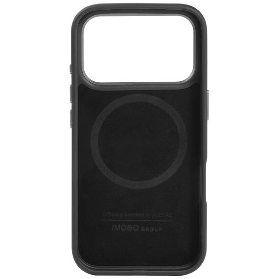 Audi R8 Genuine Leather MagSafe Case for iPhone 17 Pro - Black and Red - Apple Cases - Cases - Techbox