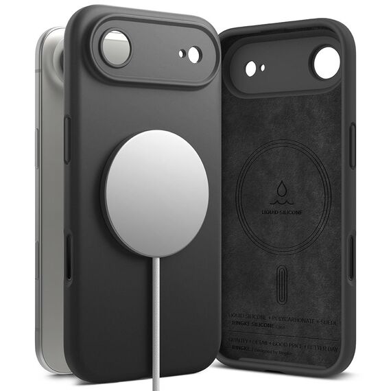 Ringke Silicone Magnetic MagSafe Case for iPhone 17 Air - Black | Techbox