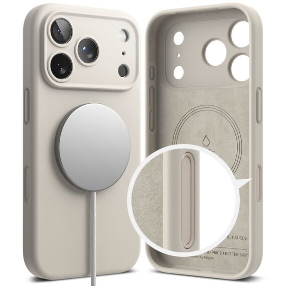 Ringke Silicone Magnetic MagSafe Case for iPhone 17 Pro - Beige | Techbox