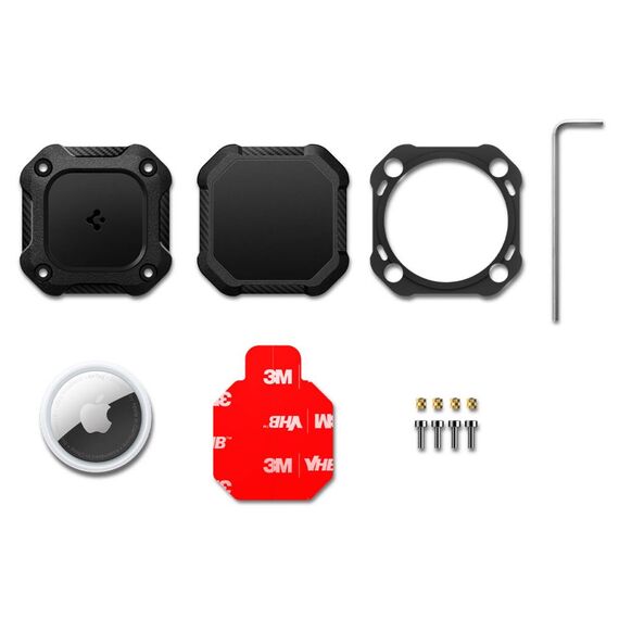Spigen Tough Armor Case for AirTag 1/2 - Black - Uncategorized Cases (2) - Cases - Techbox